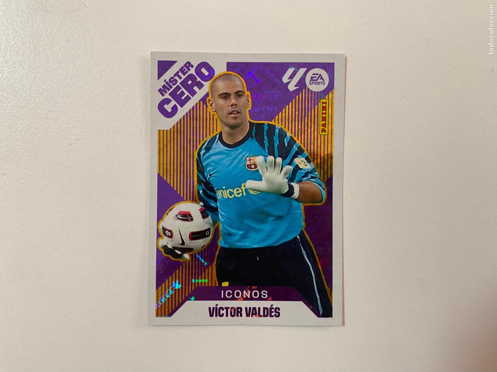 Football Stickers: LALIGA ESTE 2025 2026 EA SPORTS 25 26 ALBUM PANINI M&Iacute;STER CERO ICONOS N 3 V&Iacute;CTOR VALD&Eacute;S FC BARCELONA
