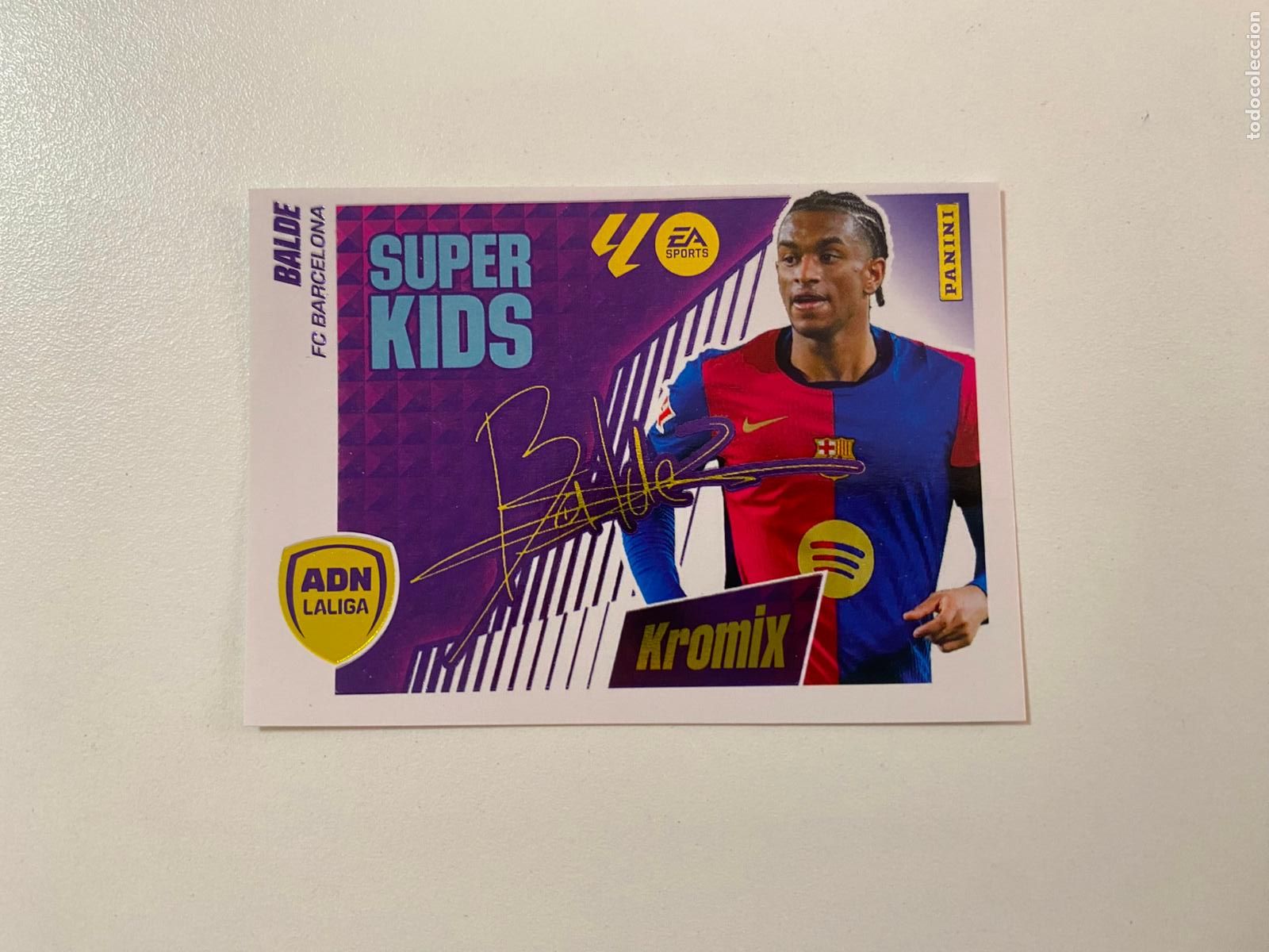 Fu&szlig;ball-Sticker: LALIGA ESTE 2025 2026 EA SPORTS 25 26 ALBUM PANINI ADN S&Uacute;PER KIDS KROMIX N 2 BALDE FC BARCELONA