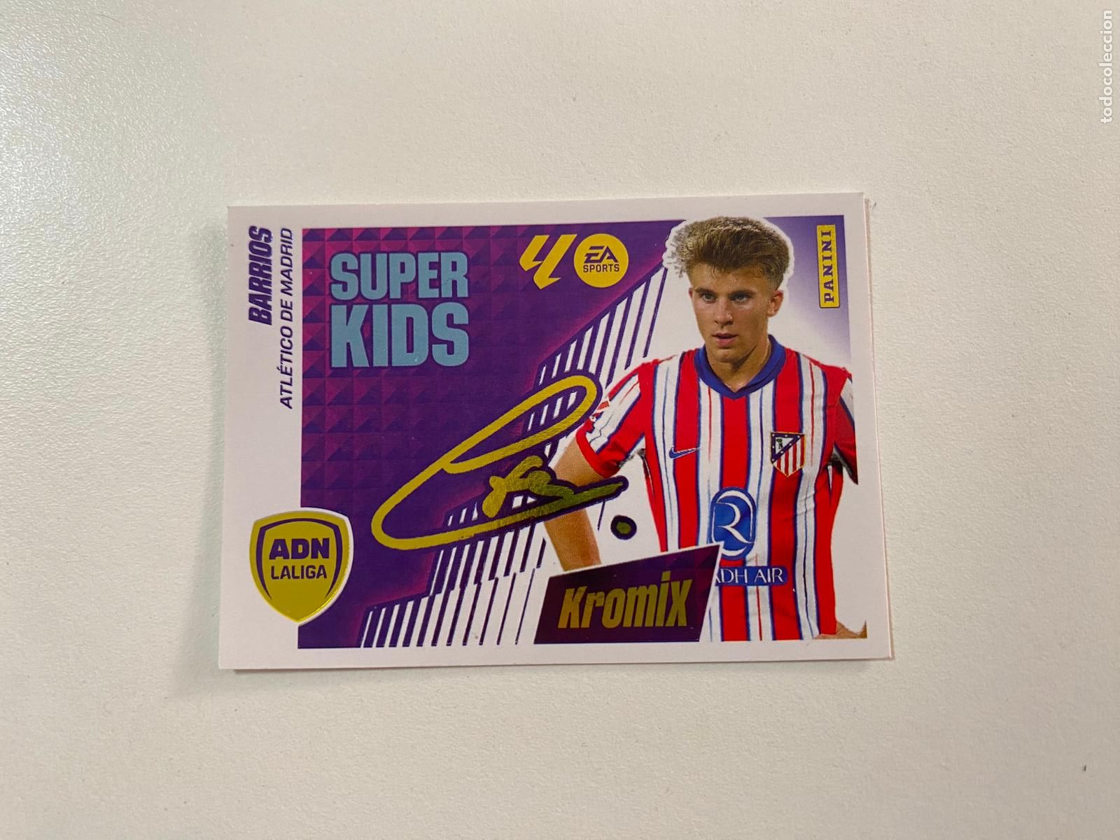 Football Stickers: LALIGA ESTE 2025 2026 EA SPORTS 25 26 ALBUM PANINI ADN S&Uacute;PER KIDS KROMIX N 3 BARRIOS ATL&Eacute;TICO DE MAD