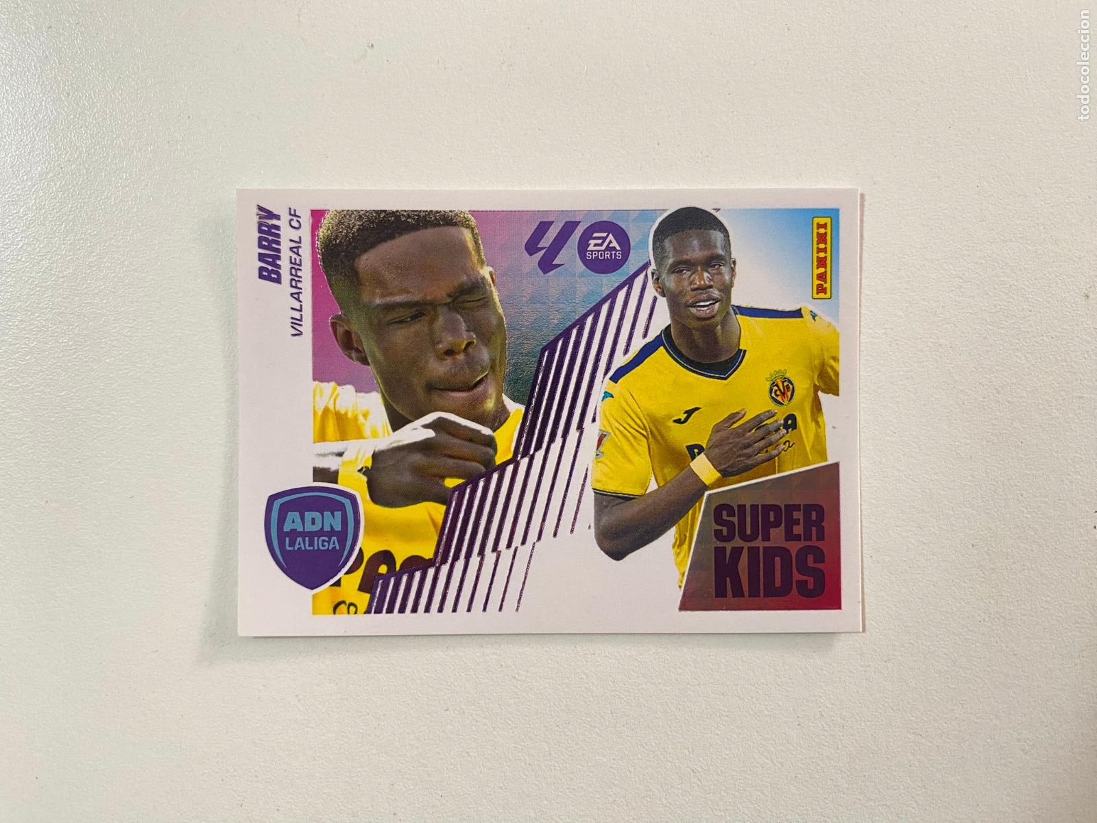 Football Stickers: LALIGA ESTE 2025 2026 EA SPORTS 25 26 ALBUM PANINI ADN LALIGA S&Uacute;PER KIDS N 4 BARRY VILLARREAL CF