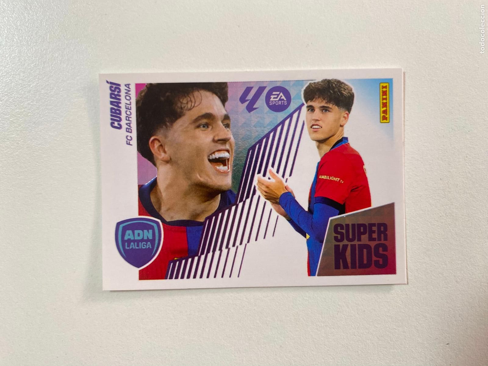 Cromos de F&uacute;tbol: LALIGA ESTE 2025 2026 EA SPORTS 25 26 ALBUM PANINI ADN LALIGA S&Uacute;PER KIDS N 6 CUBARS&Iacute; FC BARCELONA