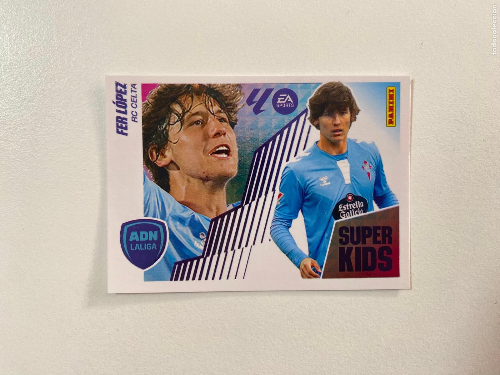 Cromos de F&uacute;tbol: LALIGA ESTE 2025 2026 EA SPORTS 25 26 ALBUM PANINI ADN LALIGA S&Uacute;PER KIDS N 8 FER L&Oacute;PEZ RC CELTA