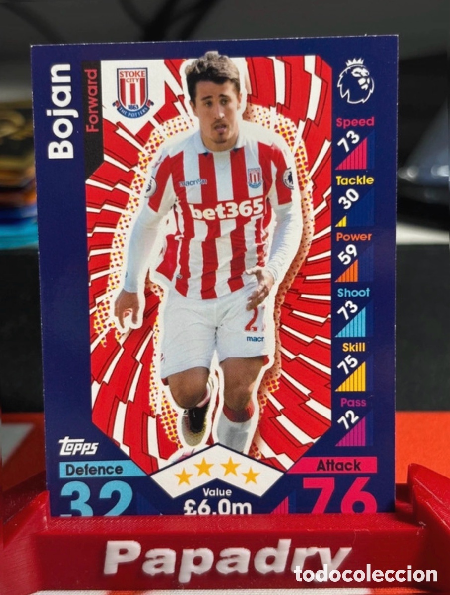 Cromos de F&uacute;tbol: 2016/2017 Topps Match Attax Card 250 Bojan - Stoke City