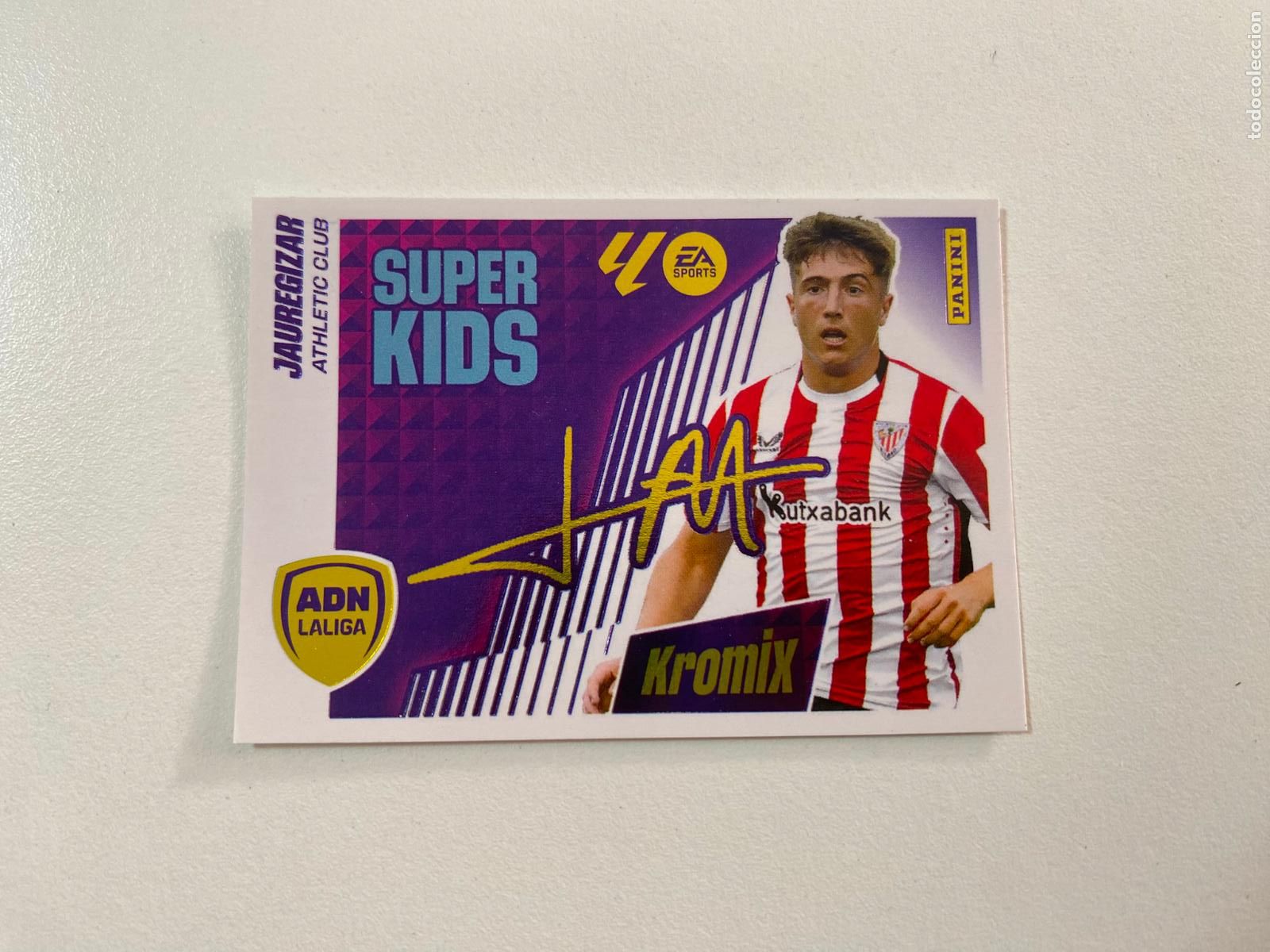 Cromos de F&uacute;tbol: LALIGA ESTE EA SPORTS 25 26 ALBUM PANINI ADN S&Uacute;PER KIDS KROMIX N 11 JAUREGIZAR ATHLETIC CLUB BILB