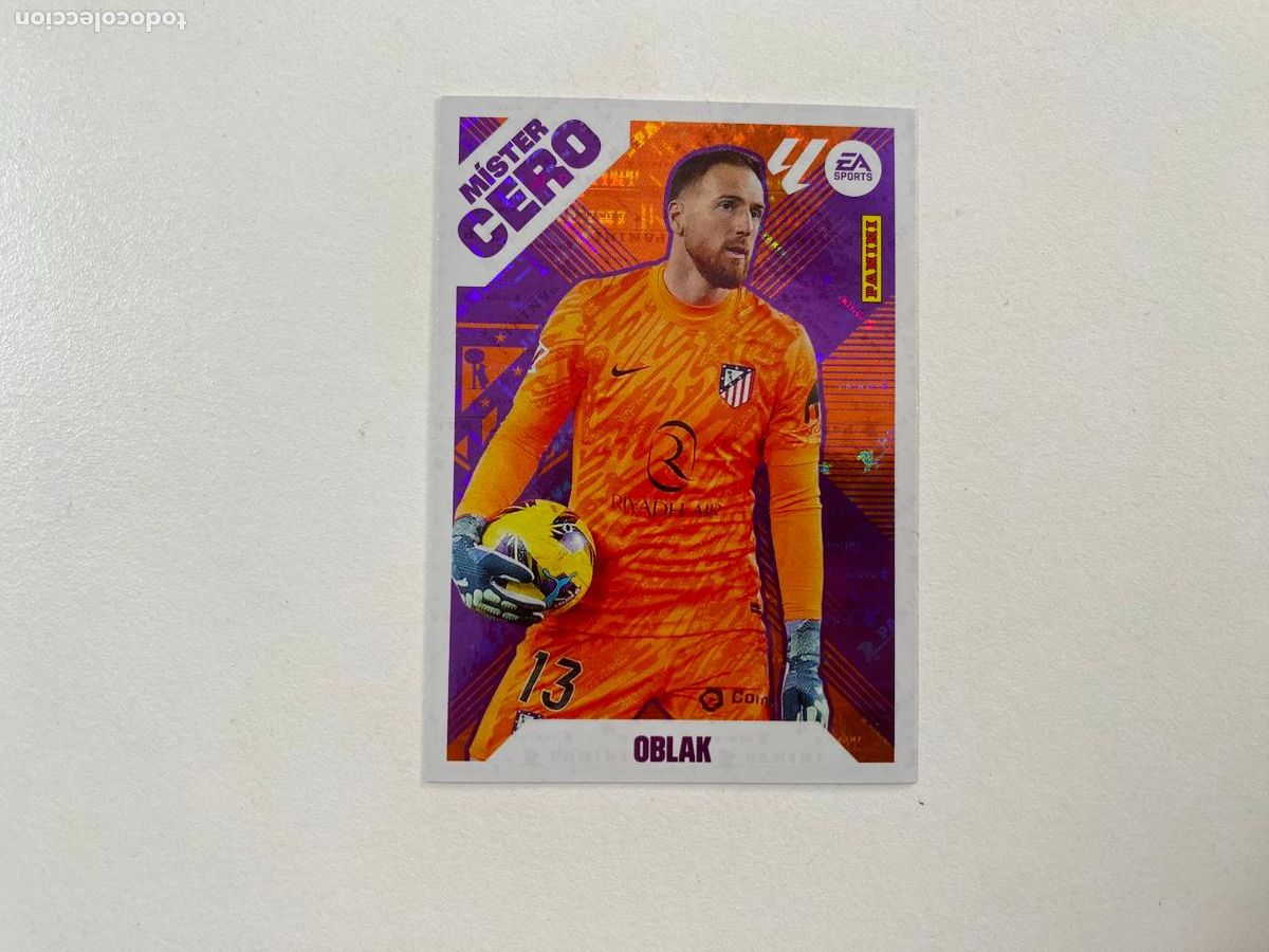 Cromos de F&uacute;tbol: LALIGA ESTE 2025 2026 EA SPORTS 25 26 ALBUM PANINI M&Iacute;STER CERO N 9 ATL&Eacute;TICO DE MADRID OBLAK