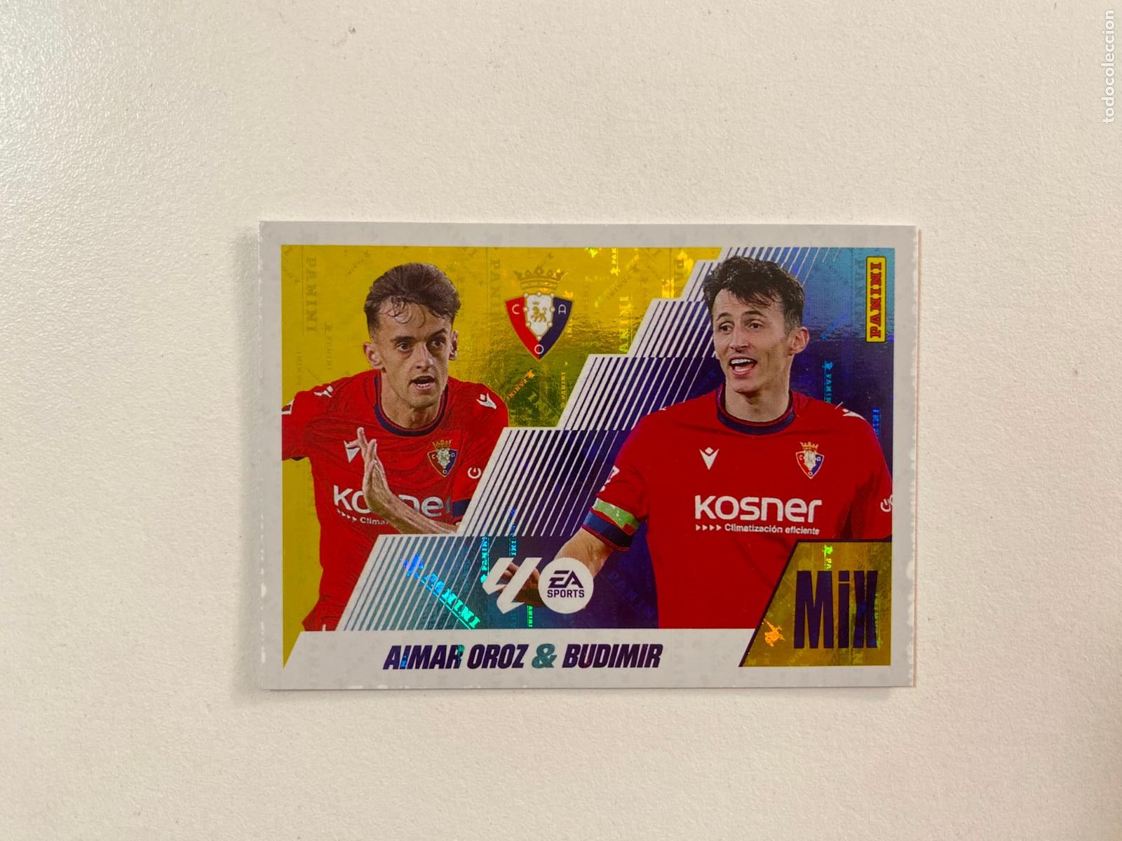 Cromos de F&uacute;tbol: LALIGA ESTE 2025 2026 EA SPORTS 25 26 ALBUM PANINI MIX N 1 OSASUNA AIMAR OROZ / BUDIMIR