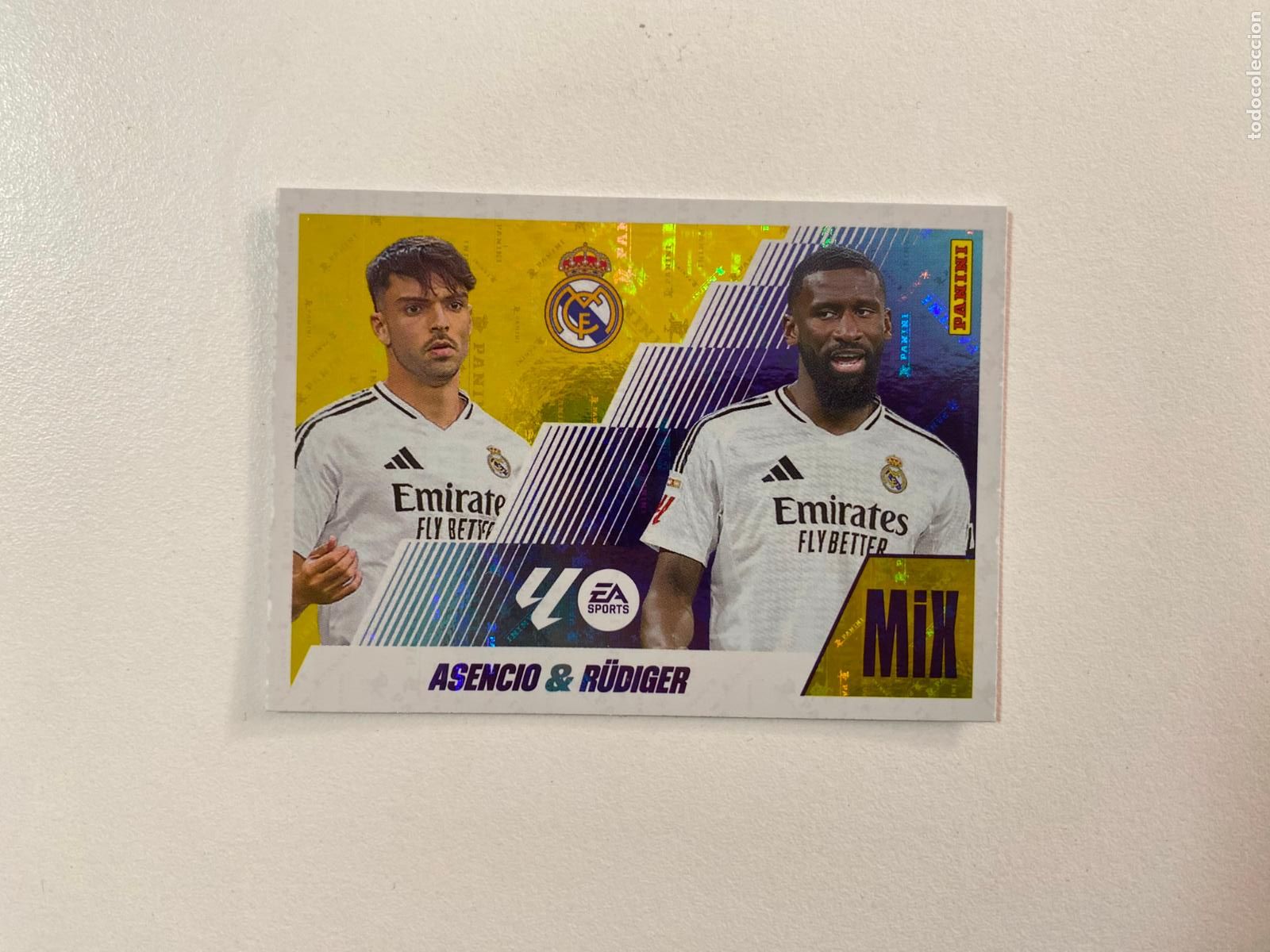 Cromos de F&uacute;tbol: LALIGA ESTE 2025 2026 EA SPORTS 25 26 ALBUM PANINI MIX N 3 REAL MADRID ASENCIO / R&Uuml;DIGER