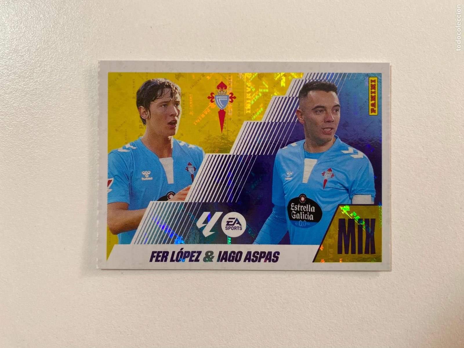 Cromos de F&uacute;tbol: LALIGA ESTE 2025 2026 EA SPORTS 25 26 ALBUM PANINI MIX N 8 RC CELTA FER L&Oacute;PEZ / IAGO ASPAS