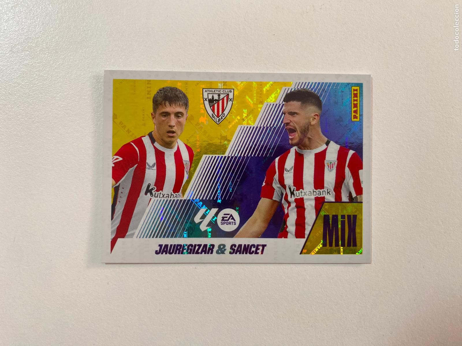 Cromos de F&uacute;tbol: LALIGA ESTE 2025 2026 EA SPORTS 25 26 ALBUM PANINI MIX N 13 ATHLETIC CLUB JAUREGIZAR / SANCET