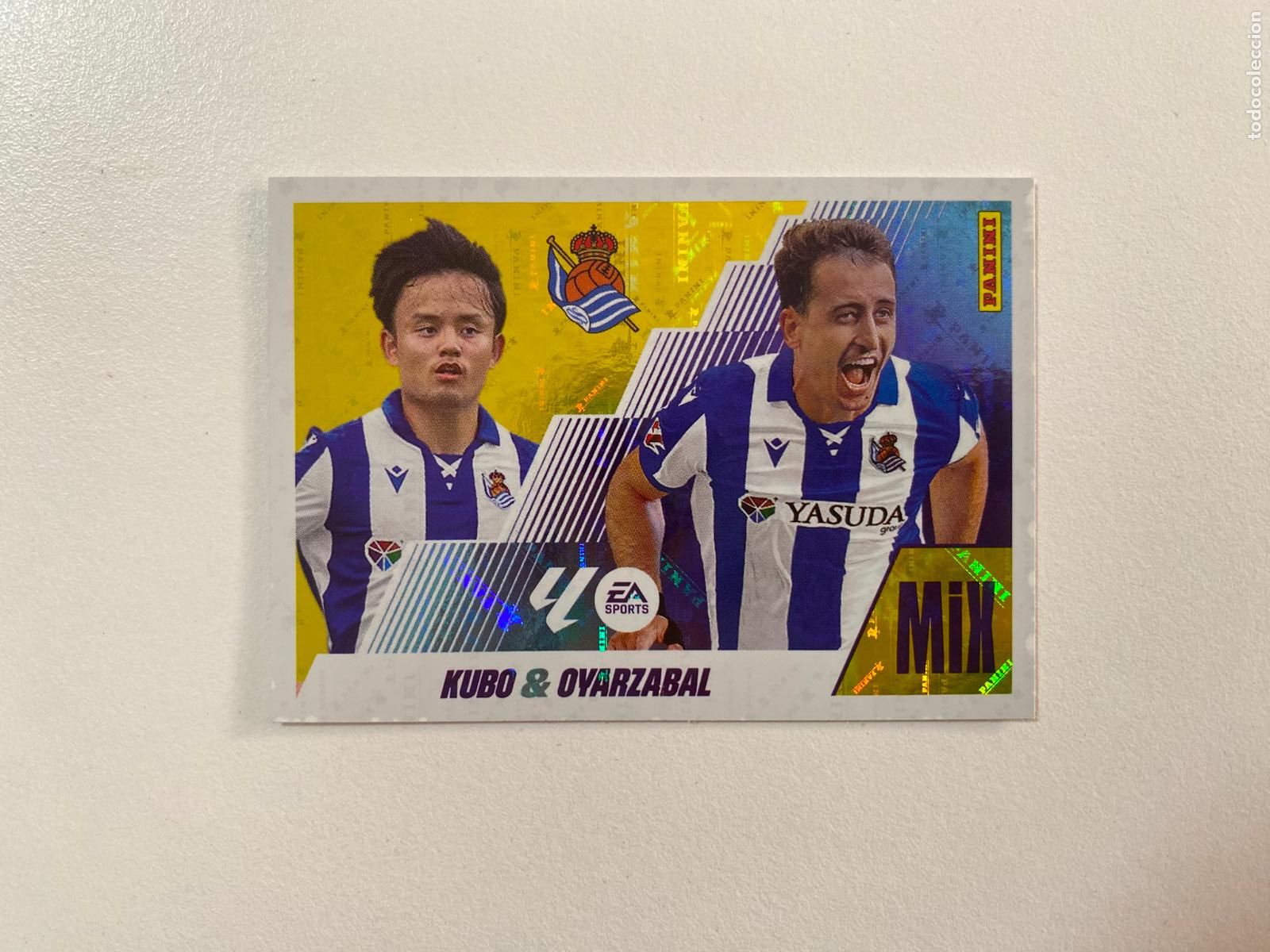 Figurine di Calcio: LALIGA ESTE 2025 2026 EA SPORTS 25 26 ALBUM PANINI MIX N 17 REAL SOCIEDAD KUBO / OYARZ&Aacute;BAL