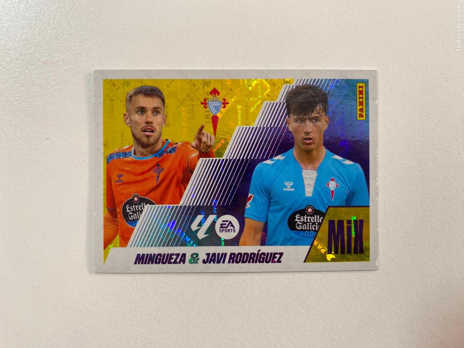 Figurine di Calcio: LALIGA ESTE 2025 2026 EA SPORTS 25 26 ALBUM PANINI MIX N 18 RC CELTA MINGUEZA / JAVI RODR&Iacute;GUEZ