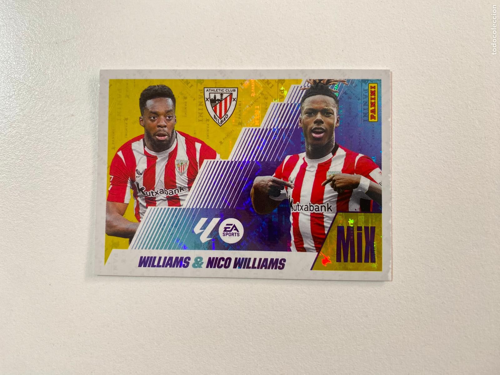 Figurine di Calcio: LALIGA ESTE 2025 2026 EA SPORTS 25 26 ALBUM PANINI MIX N 23 ATHLETIC CLUB WILLIAMS / NICO WILLIAMS
