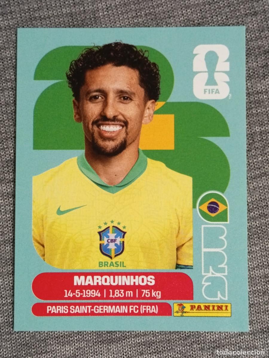 Cromos de F&uacute;tbol: MARQUINHOS BRA 4 STICKER MUNDIAL 2026 PANINI FIFA WORLD CUP NUEVO