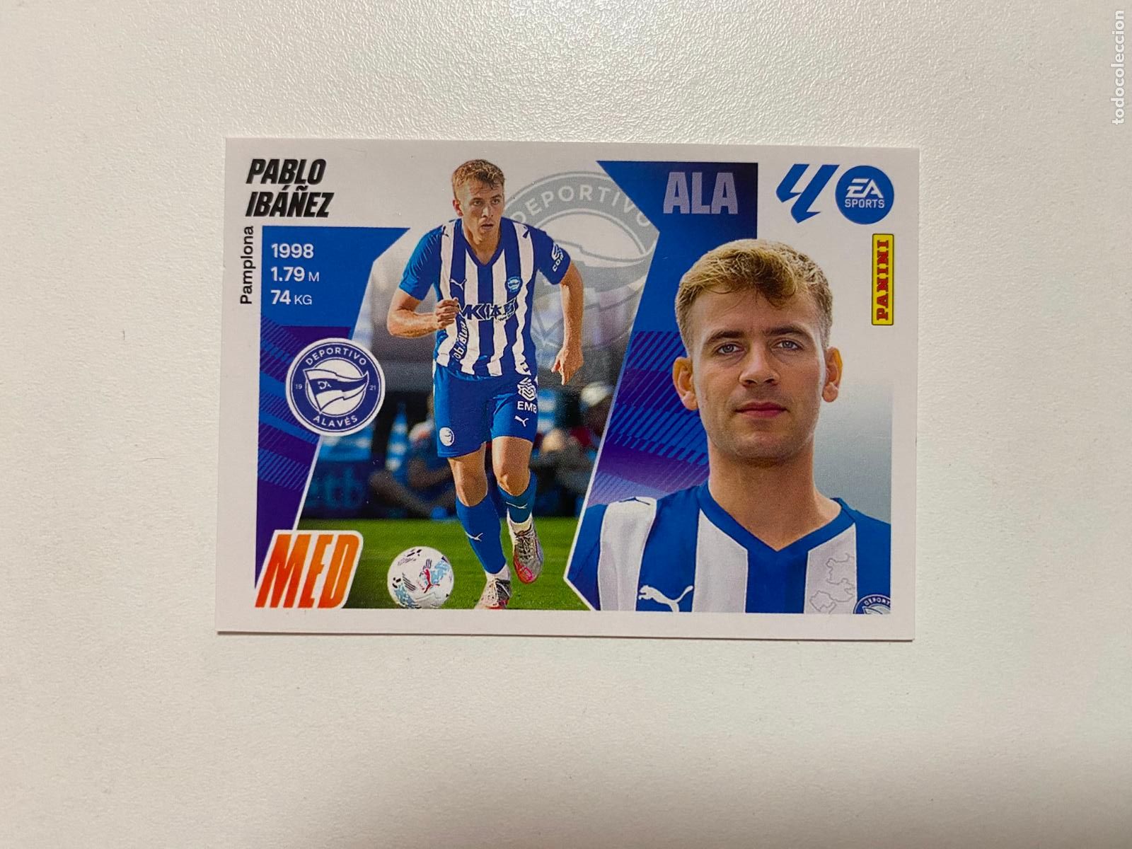 Cromos de F&uacute;tbol: LALIGA ESTE 2025 2026 EA SPORTS 25 26 ALBUM PANINI LIGA &Uacute;LTIMOS FICHAJES N 3 ALAV&Eacute;S PABLO IBA&Ntilde;EZ