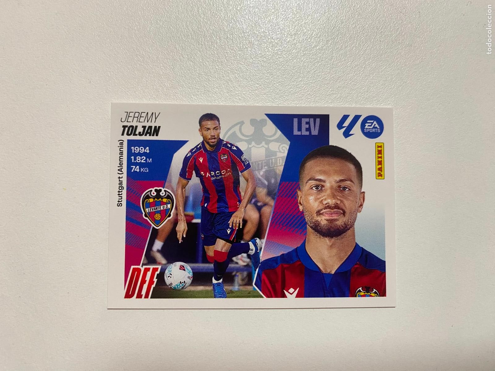 Cromos de F&uacute;tbol: LALIGA ESTE 2025 2026 EA SPORTS 25 26 ALBUM PANINI LIGA &Uacute;LTIMOS FICHAJES N 6 UD LEVANTE TOLJAN