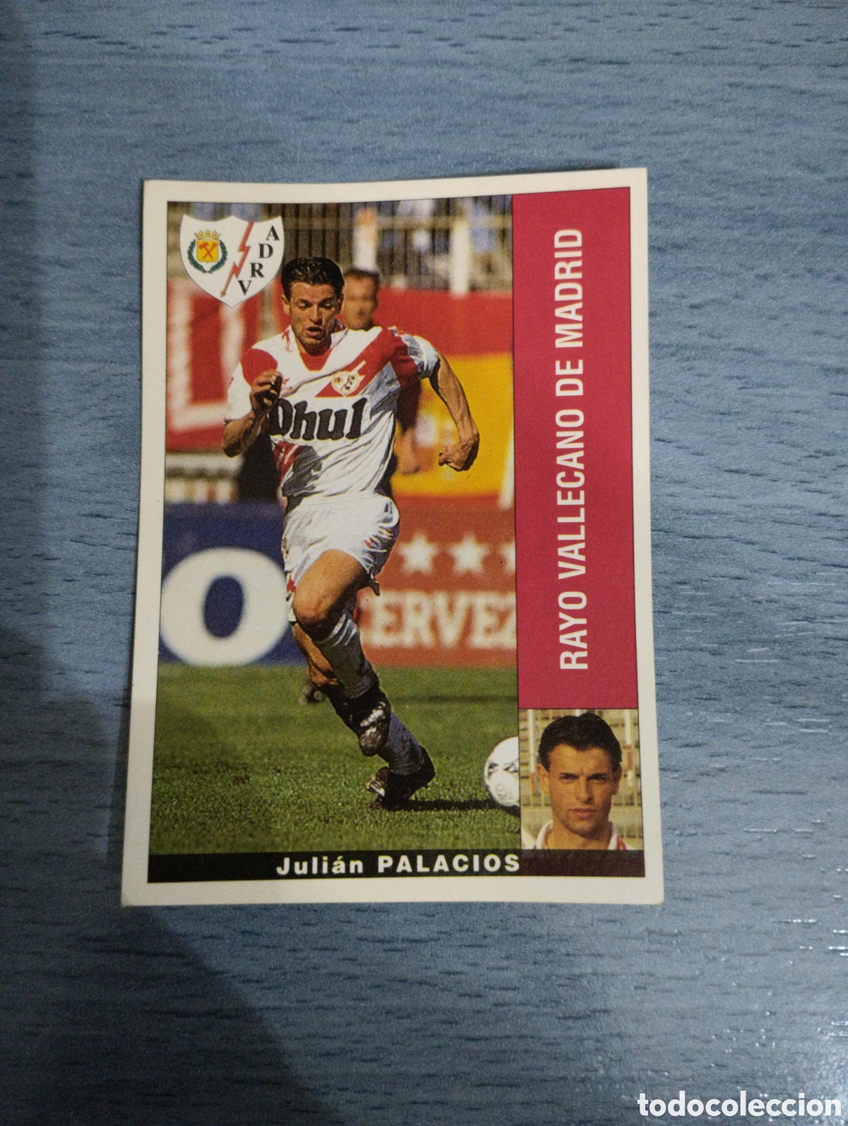 Cromos de F&uacute;tbol: Cromo Panini liga 95 96 palacios rayo vallecano sin pegar