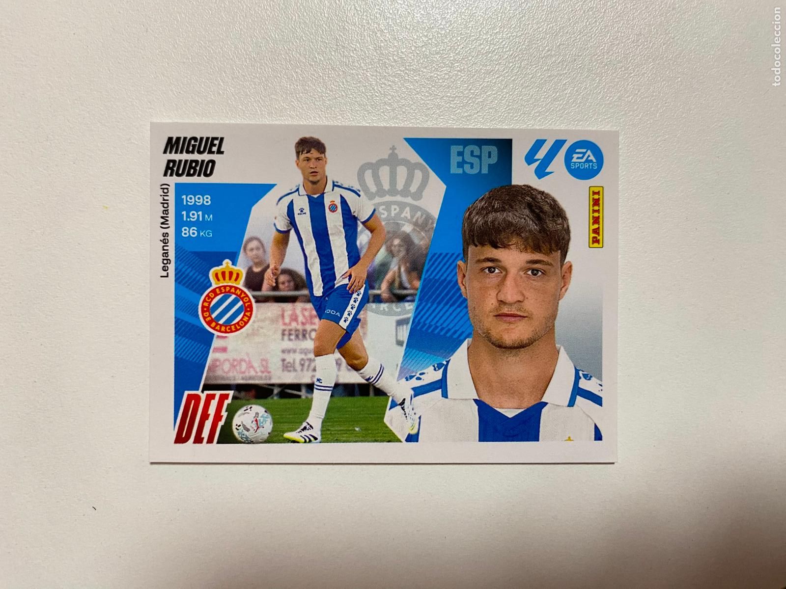 Cromos de F&uacute;tbol: LALIGA ESTE 2025 2026 EA SPORTS 25 26 ALBUM PANINI LIGA &Uacute;LTIMOS FICHAJES N 7 ESPANYOL MIGUEL RUBIO