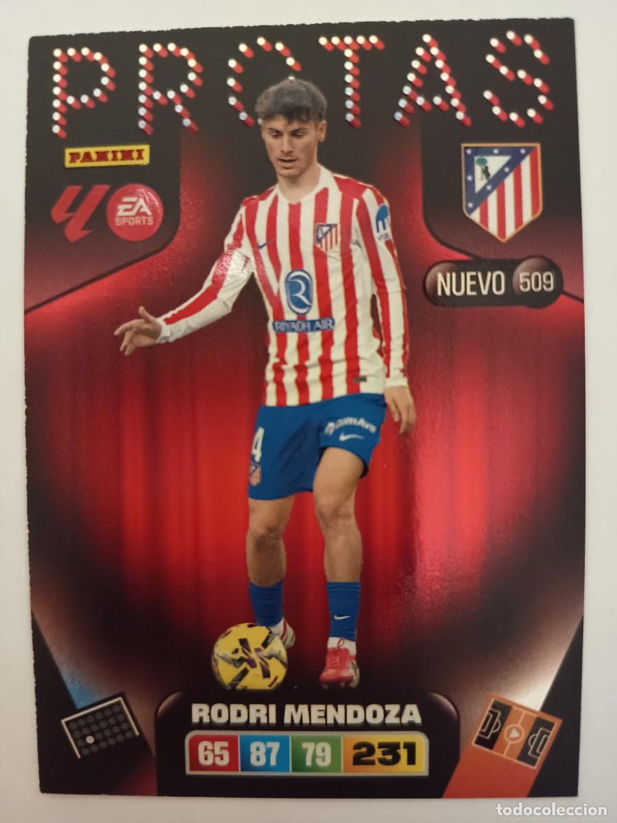 Figurine di Calcio: CARD 509 NUEVO PROTAS RODRI MENDOZA ATL&Eacute;TICO MADRID ATLETI ADRENALYN XL LIGA 2025 2026 25 26 PANINI
