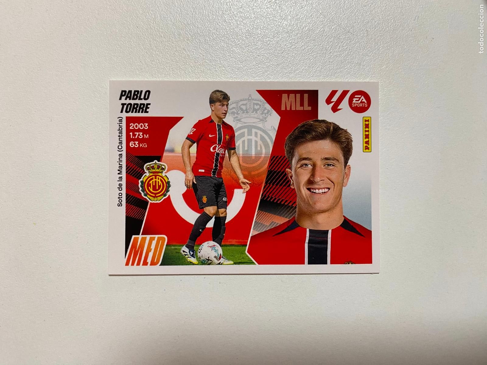 Cromos de F&uacute;tbol: LALIGA ESTE 2025 2026 EA SPORTS 25 26 ALBUM PANINI LIGA &Uacute;LTIMOS FICHAJES N 12 MALLORCA PABLO TORRE