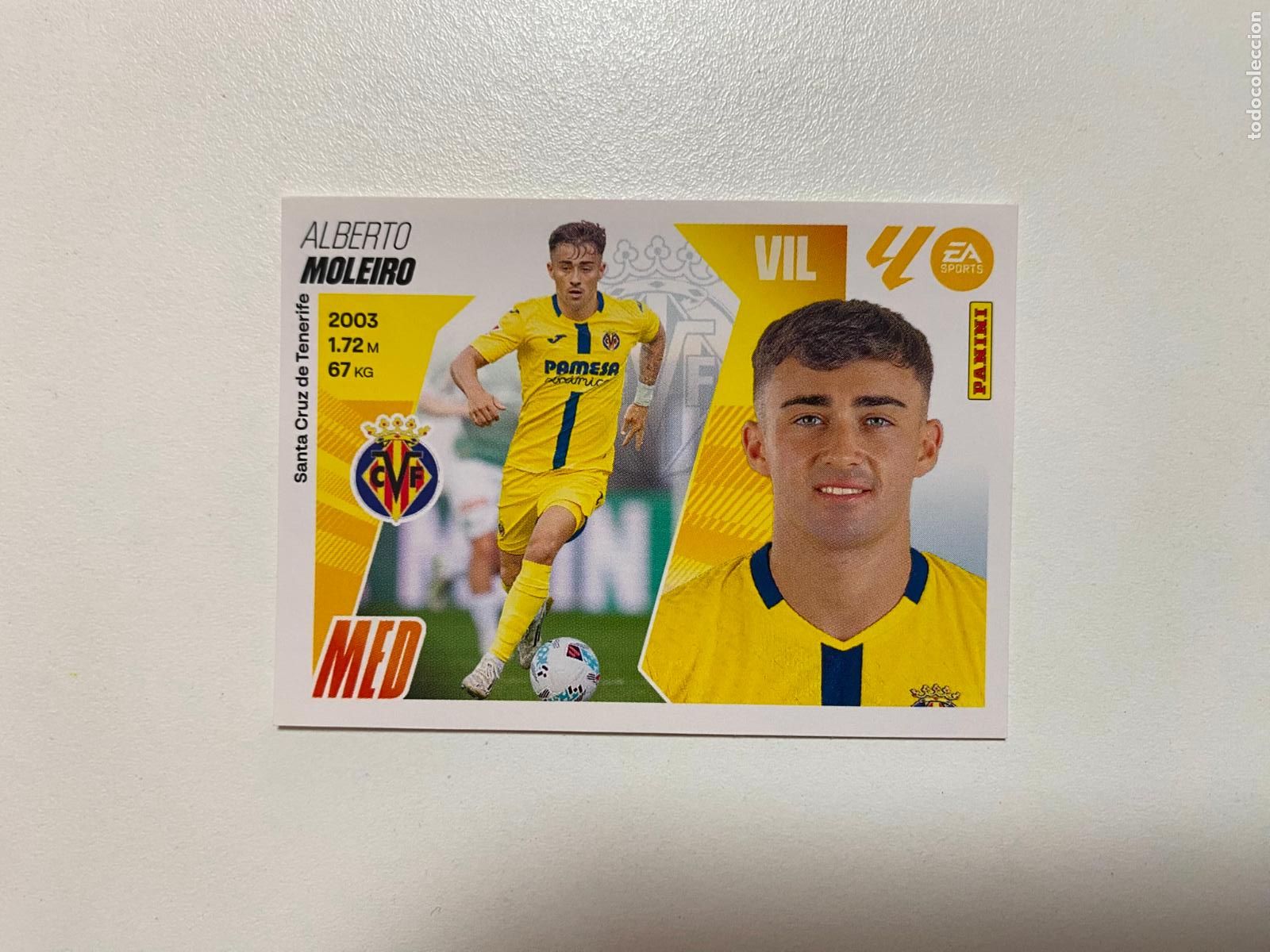 Cromos de F&uacute;tbol: LALIGA ESTE 2025 2026 EA SPORTS 25 26 ALBUM PANINI LIGA &Uacute;LTIMOS FICHAJES N 15 VILLARREAL CF MOLEIRO