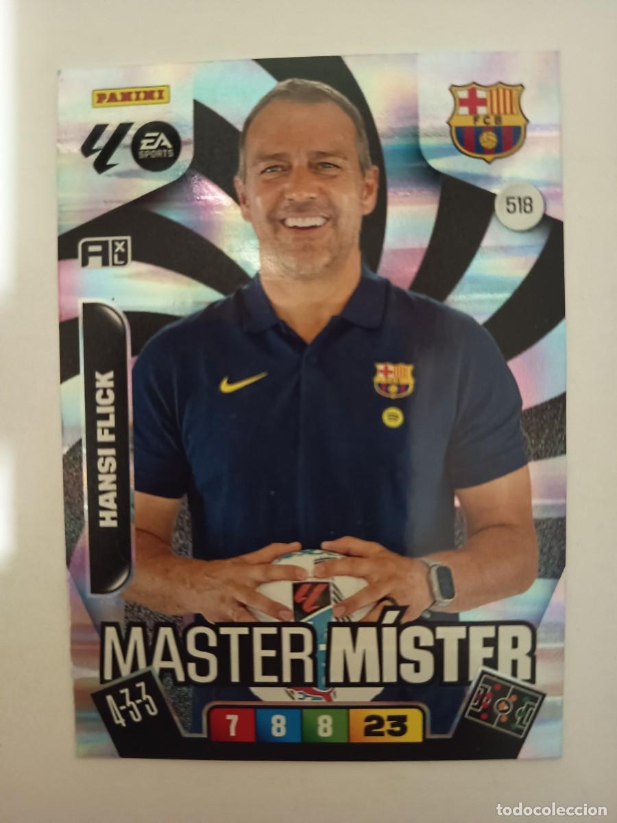 Cromos de F&uacute;tbol: CARD 518 MASTER MISTER HANSI FLICK BARCELONA BAR&Ccedil;A - ADRENALYN XL LIGA 2025 2026 25 26 PANINI