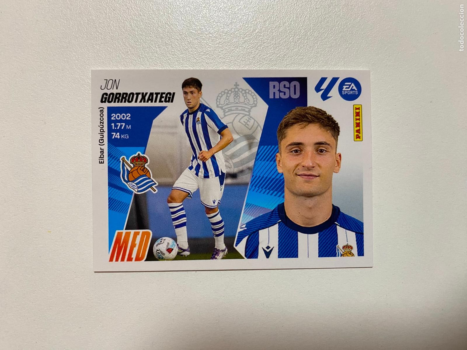 Cromos de F&uacute;tbol: LALIGA ESTE 2025 2026 EA SPORTS 25 26 ALBUM PANINI &Uacute;LTIMOS FICHAJES N 19 REAL SOCIEDAD GORROTXATEGI