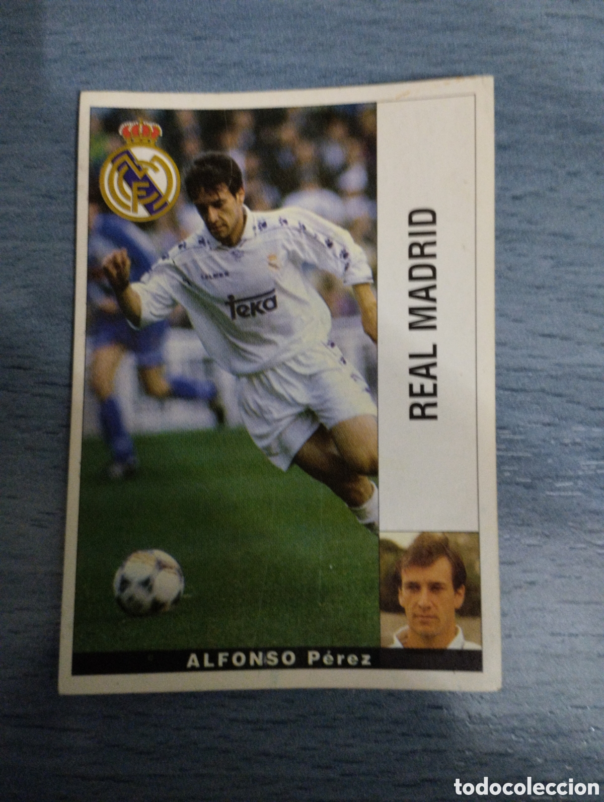 Cromos de F&uacute;tbol: Cromo Panini liga 95 96 baja Alfonso real madrid sin pegar