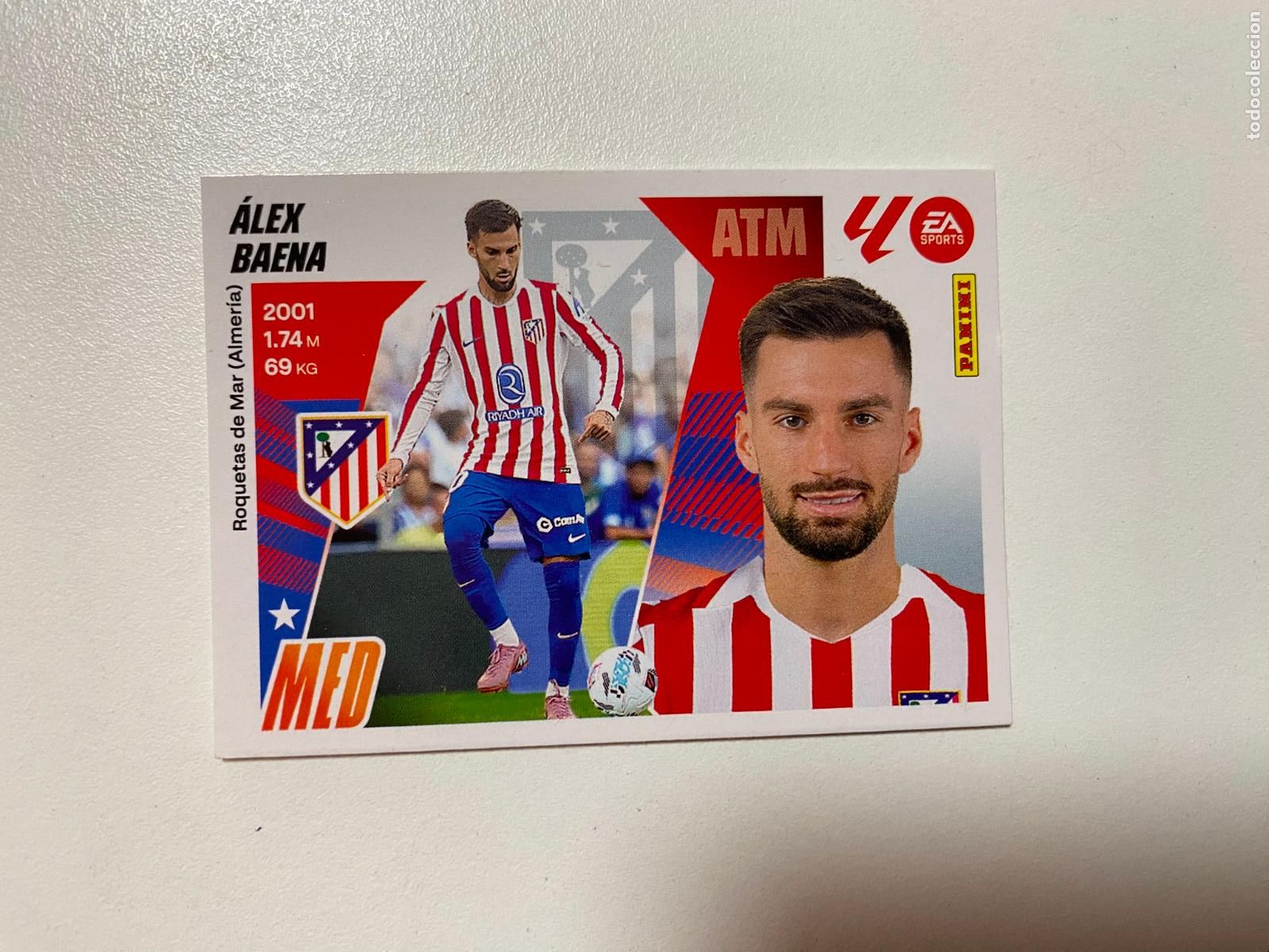Cromos de F&uacute;tbol: LALIGA ESTE 2025 2026 EA SPORTS 25 26 PANINI &Uacute;LTIMOS FICHAJES N 24 ATL&Eacute;TICO DE MADRID &Aacute;LEX BAENA