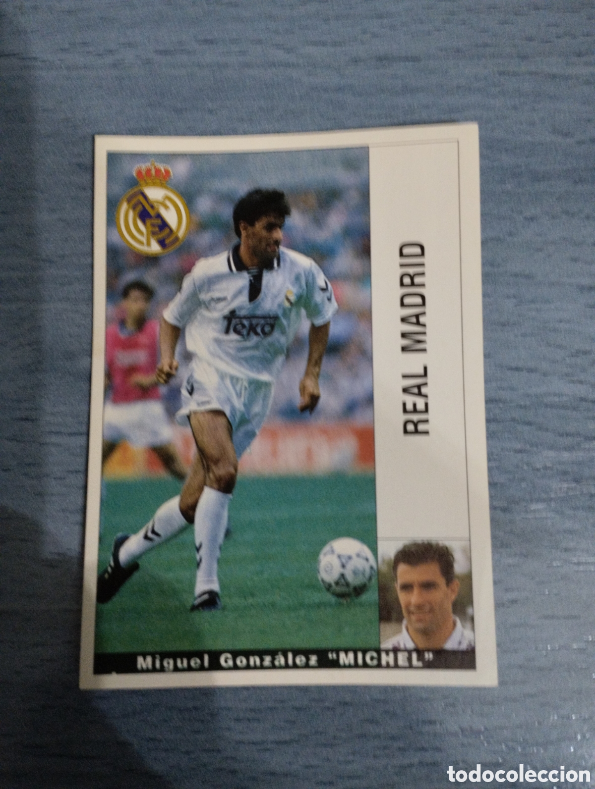 Cromos de F&uacute;tbol: Cromo Panini liga 95 96 Michel real madrid sin pegar