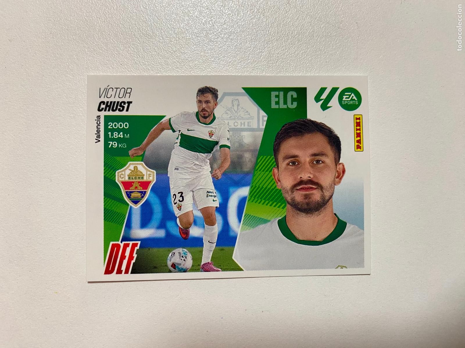 Cromos de F&uacute;tbol: LALIGA ESTE 2025 2026 EA SPORTS 25 26 ALBUM PANINI LIGA &Uacute;LTIMOS FICHAJES N 25 ELCHE CF CHUST