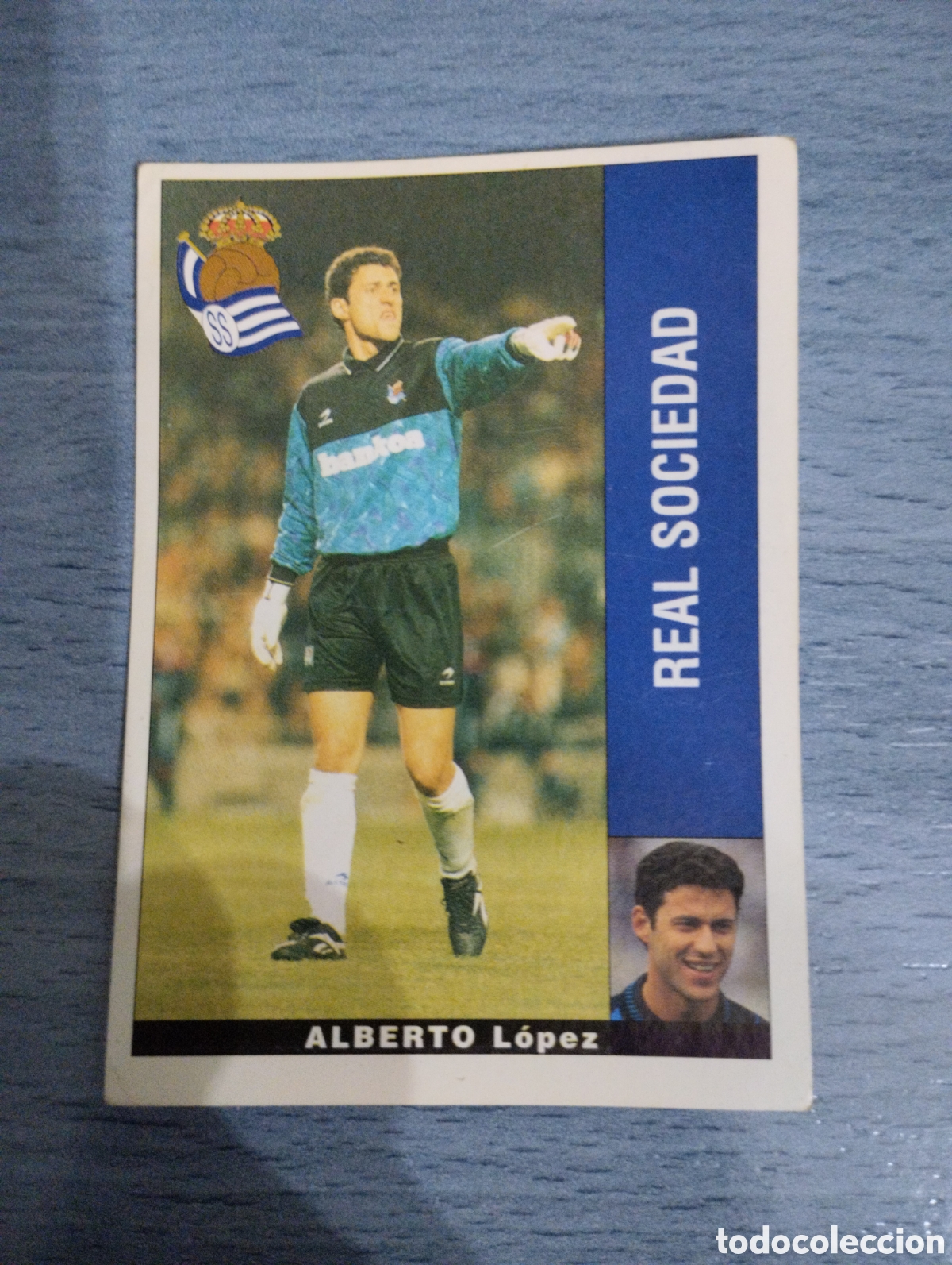 Cromos de F&uacute;tbol: Cromo Panini liga 95 96 Alberto real sociedad sin pegar