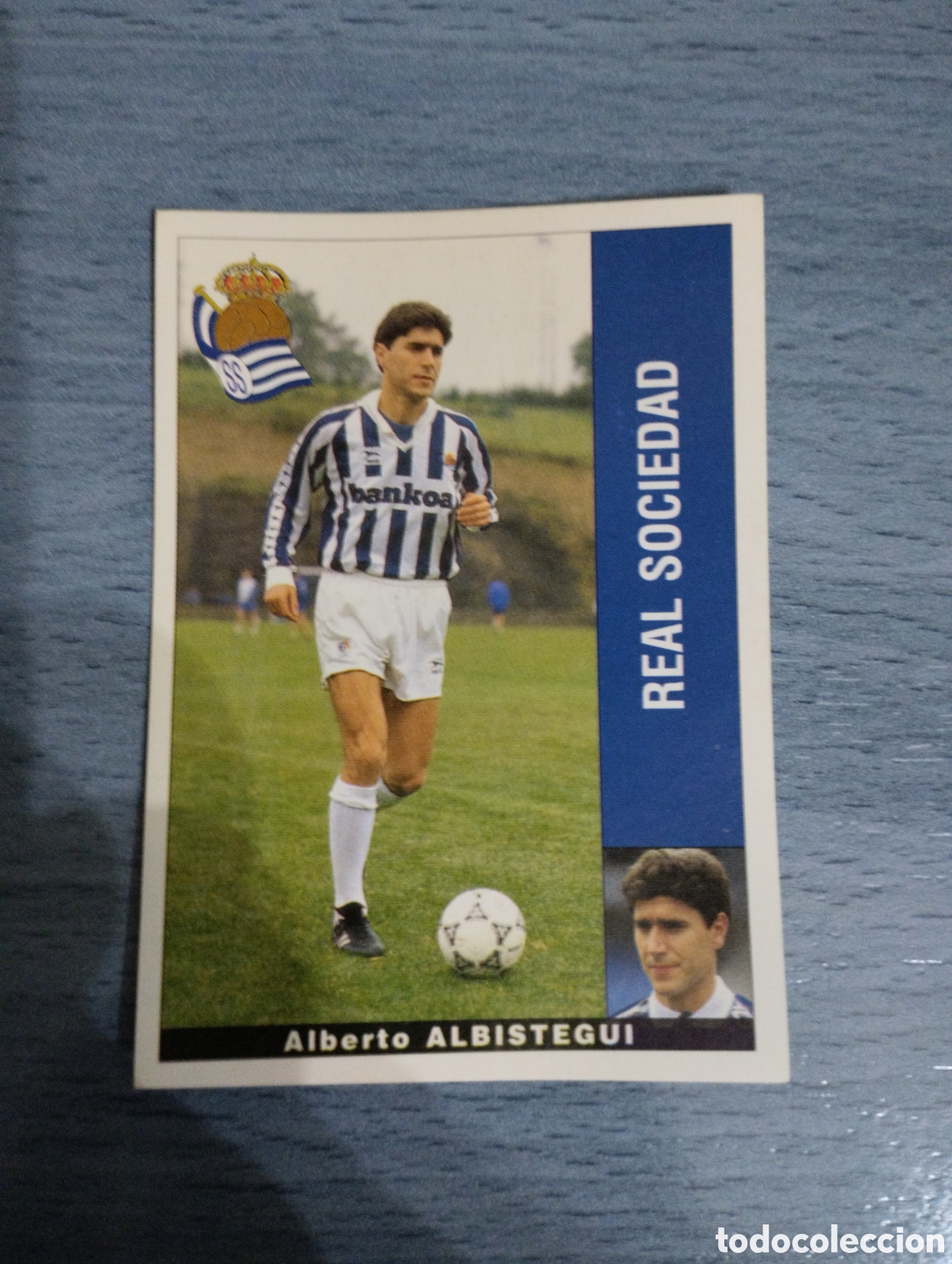 Cromos de F&uacute;tbol: Cromo Panini liga 95 96 albistegui real sociedad sin pegar