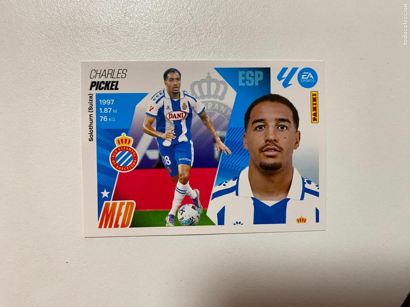 Cromos de F&uacute;tbol: LALIGA ESTE 2025 2026 EA SPORTS 25 26 ALBUM PANINI LIGA &Uacute;LTIMOS FICHAJES N 50 RCD ESPANYOL PICKEL