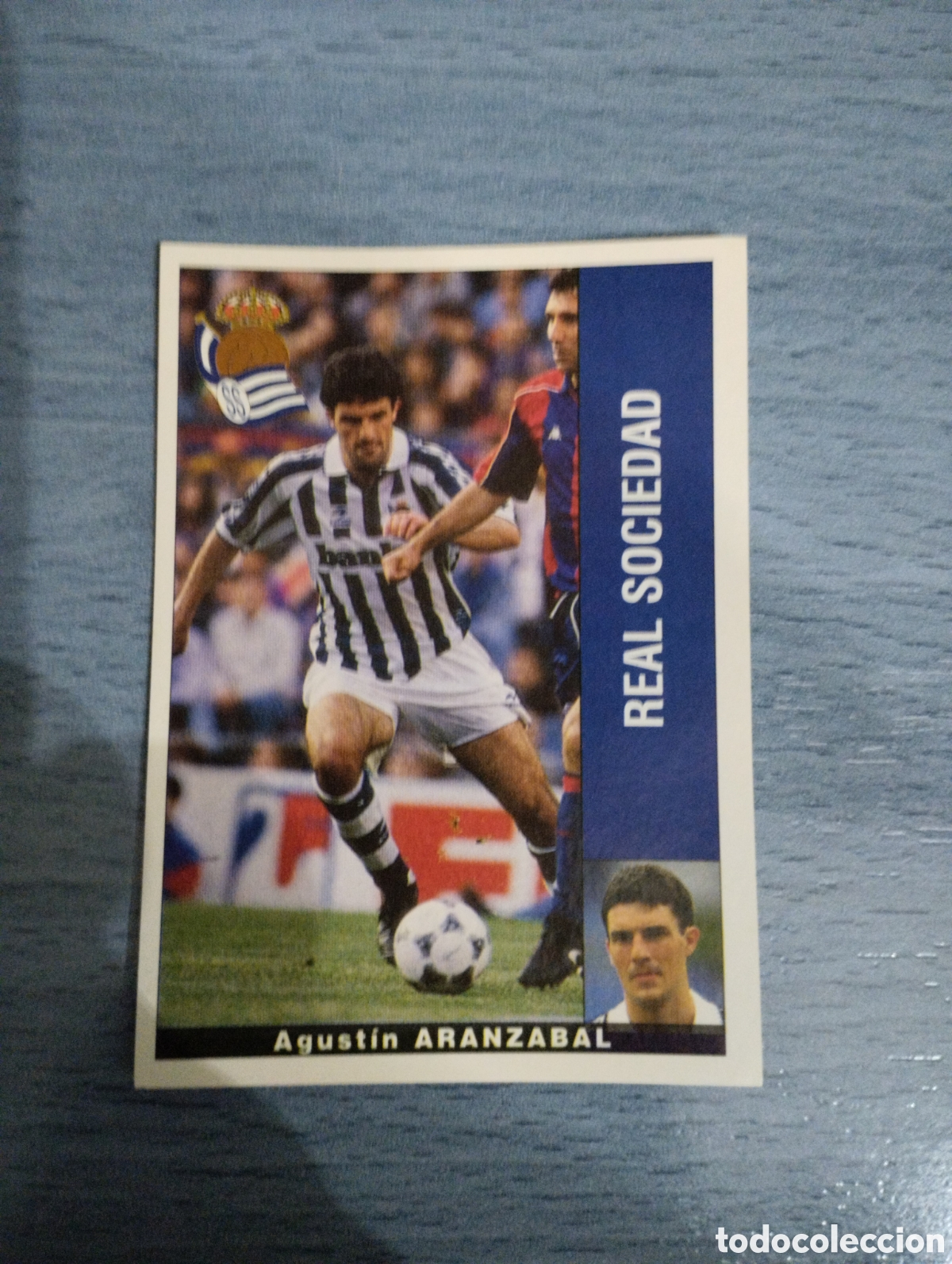 Cromos de F&uacute;tbol: Cromo Panini liga 95 96 aranzabal real sociedad sin pegar