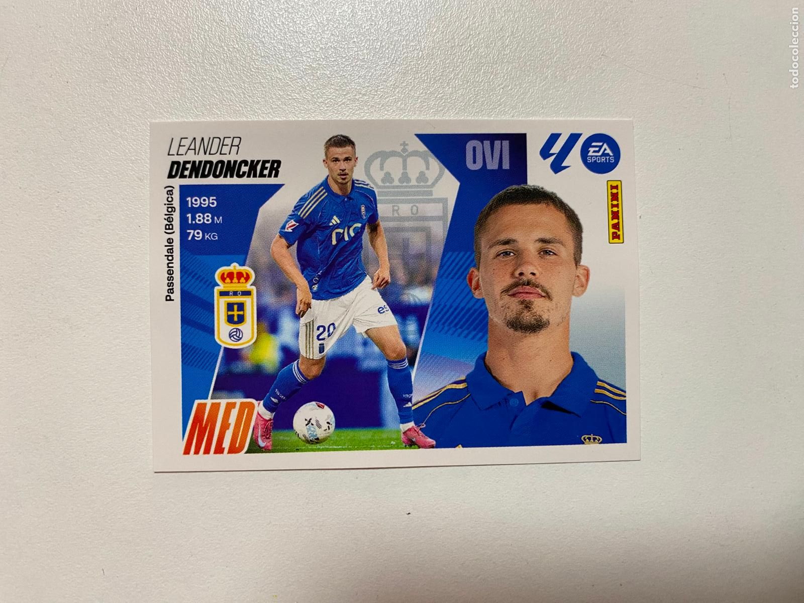 Cromos de F&uacute;tbol: LALIGA ESTE 2025 2026 EA SPORTS 25 26 ALBUM PANINI LIGA &Uacute;LTIMOS FICHAJES N 53 REAL OVIEDO DENDONCKER