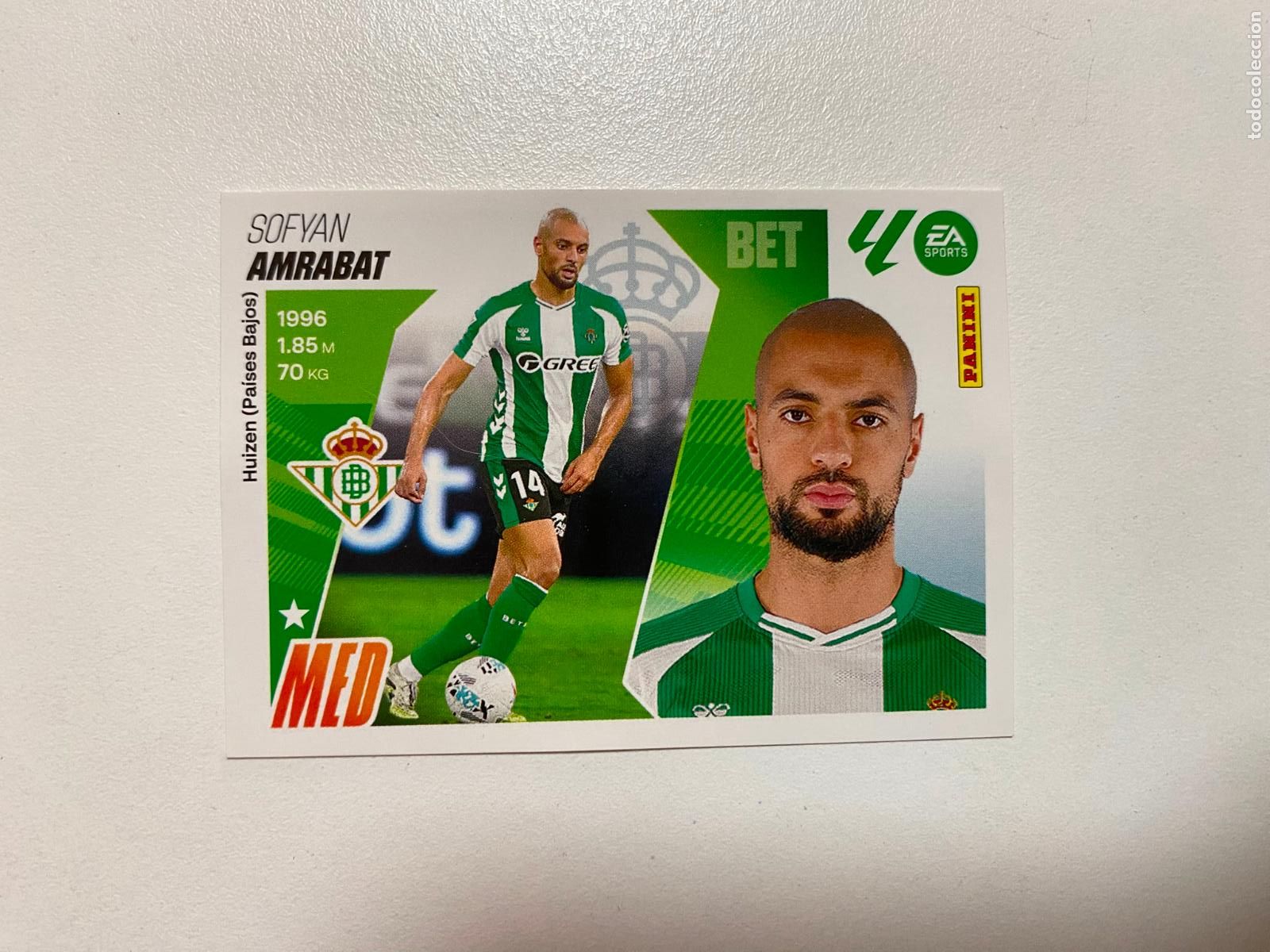 Cromos de F&uacute;tbol: LALIGA ESTE 2025 2026 EA SPORTS 25 26 ALBUM PANINI LIGA &Uacute;LTIMOS FICHAJES N 55 REAL BETIS AMRABAT