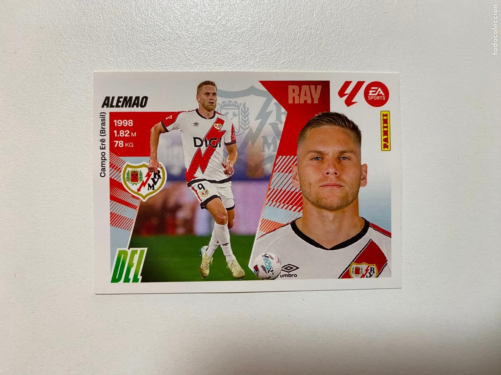 Cromos de F&uacute;tbol: LALIGA ESTE 2025 2026 EA SPORTS 25 26 ALBUM PANINI LIGA &Uacute;LTIMOS FICHAJES N 56 RAYO VALLECANO ALEMAO
