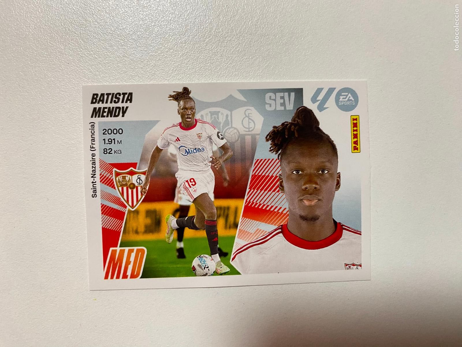 Cromos de F&uacute;tbol: LALIGA ESTE 2025 2026 EA SPORTS 25 26 ALBUM PANINI LIGA &Uacute;LTIMOS FICHAJES N 62 SEVILLA BATISTA MENDY