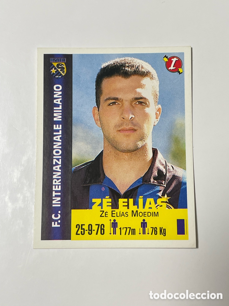 Cromos de F&uacute;tbol: Z&eacute; El&iacute;as Inter de Mil&aacute;n Panini Equipos de Europa 1999 #132