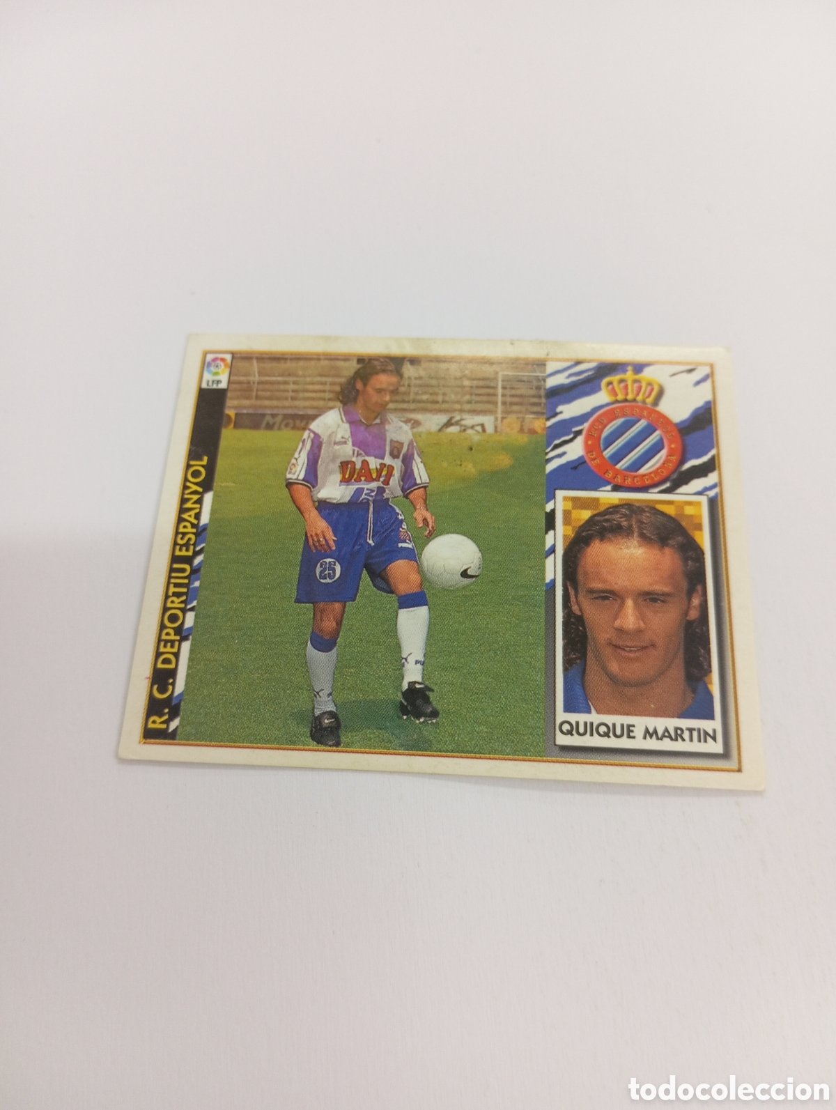 Cromos de F&uacute;tbol: QUIQUE MARTIN COLOCA Espanyol Espa&ntilde;ol Liga Este 1997 1998 NUEVO SIN PEGAR 97 98