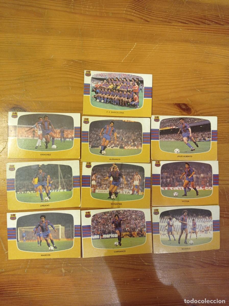 Cromos de F&uacute;tbol: 10 cromos Barcelona Cromos Cano f&uacute;tbol 1984 1985 84 85. Nunca pegados.