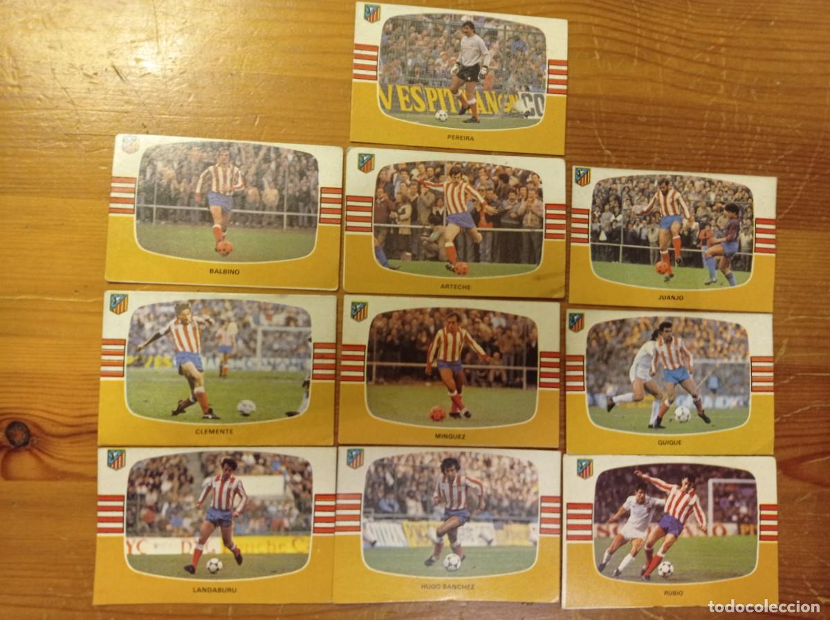 Cromos de F&uacute;tbol: 10 cromos Atl&eacute;tico Madrid Cromos Cano f&uacute;tbol 1984 1985 84 85. Nunca pegados.