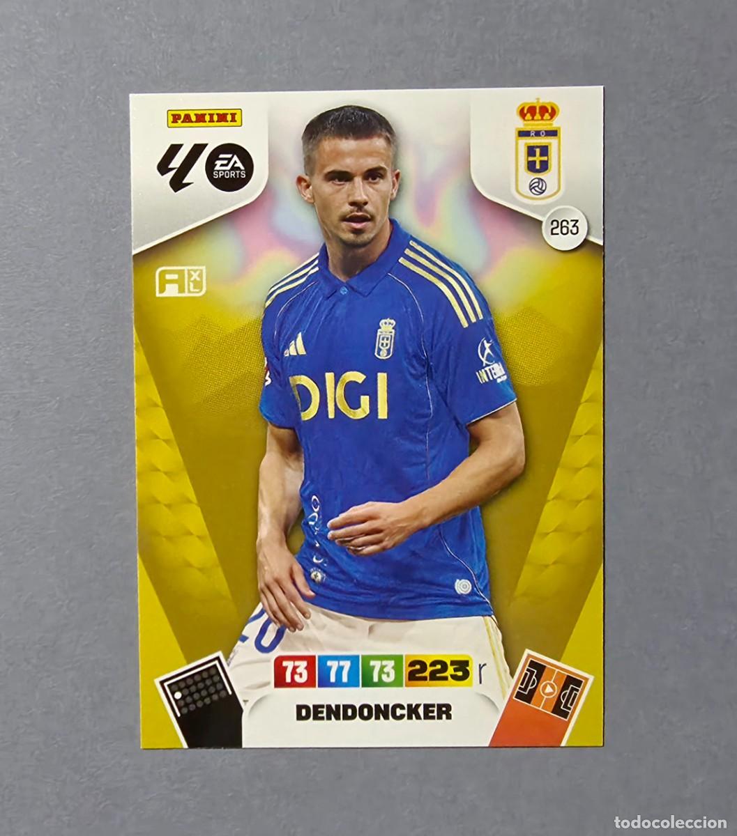 Cromos de F&uacute;tbol: 263 DENDONCKER - OVIEDO - ADRENALYN XL 2025-26 - 25/26 (NUEVO)