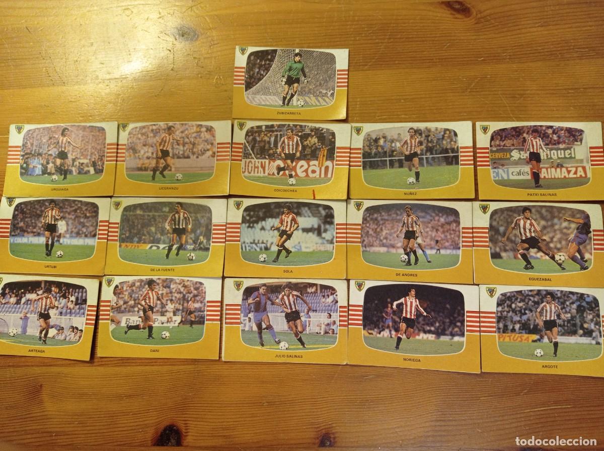 Cromos de F&uacute;tbol: 16 cromos Athletic Bilbao Cromos Cano f&uacute;tbol 1984 1985 84 85. Nunca pegados.
