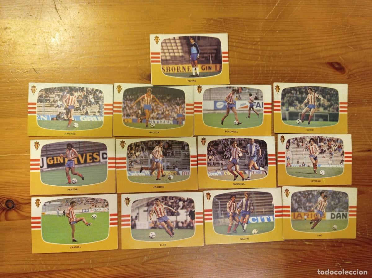 Cromos de F&uacute;tbol: 13 cromos Sporting Gijon Cromos Cano f&uacute;tbol 1984 1985 84 85. Nunca pegados.