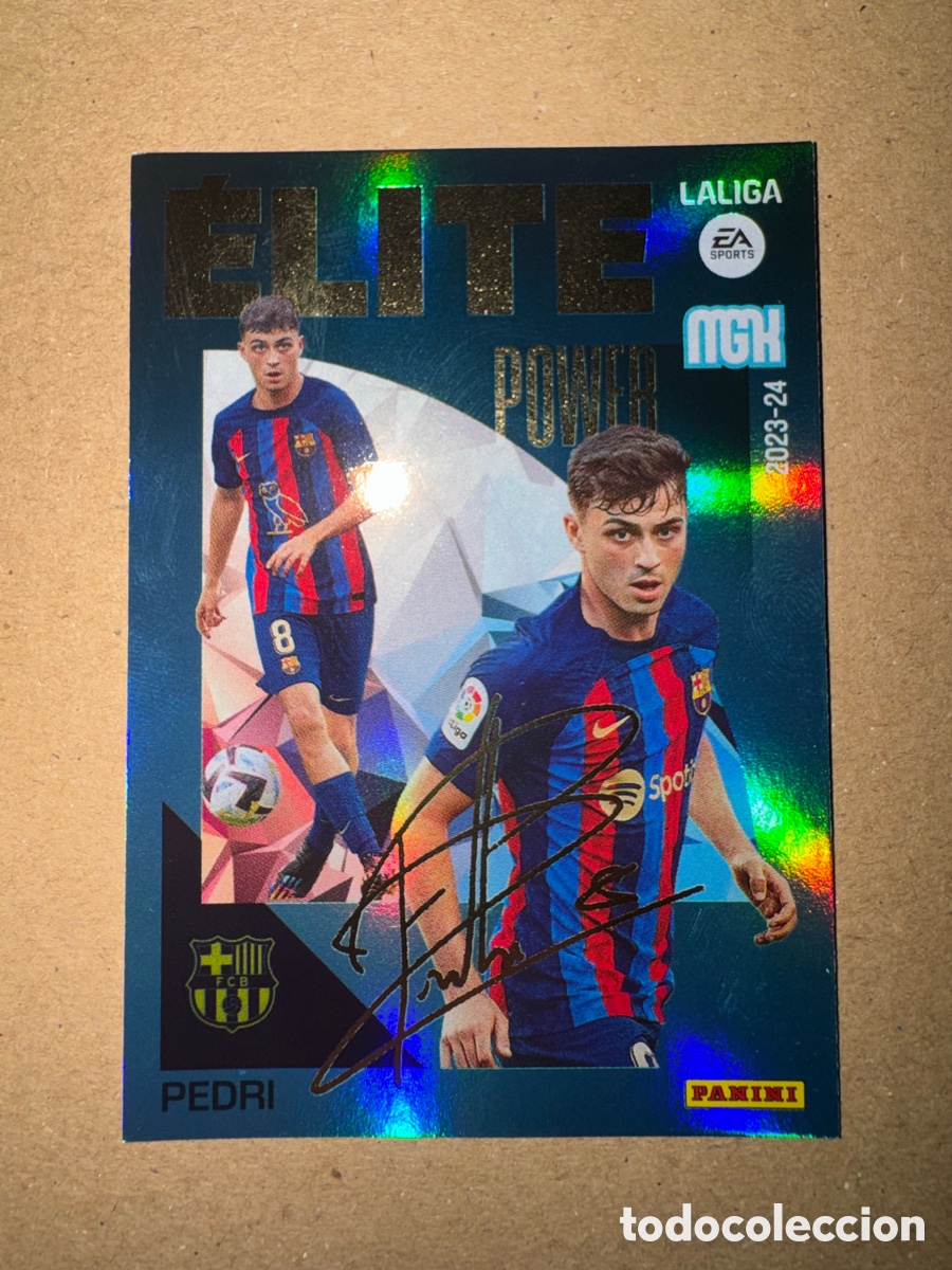 Cromos de F&uacute;tbol: # P 13 P13 Pedri FC Barcelona FCB ELITE POWER Firma Megacracks 23 24 2023 2024 MGK