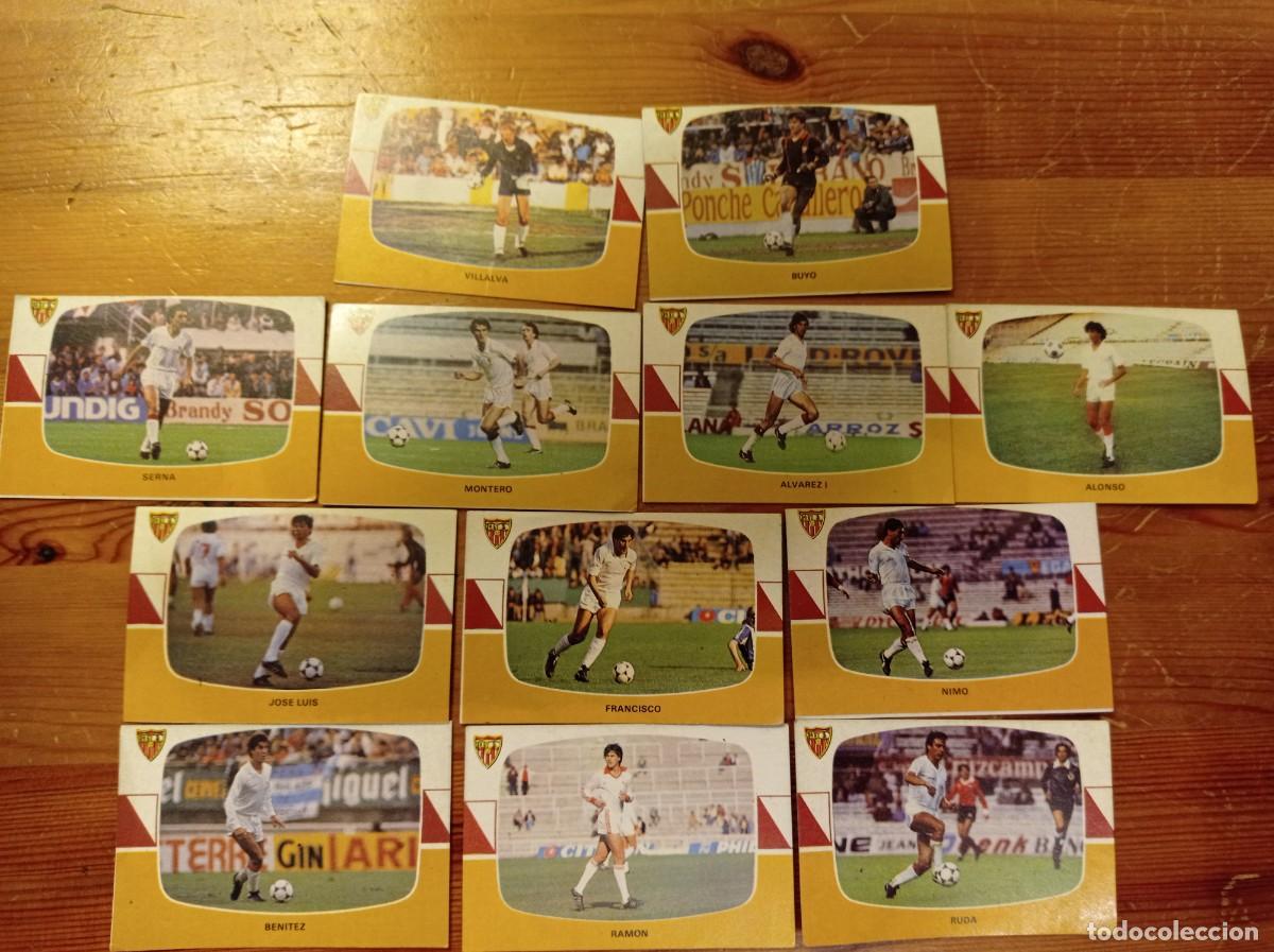 Cromos de F&uacute;tbol: 12 cromos Sevilla Cromos Cano f&uacute;tbol 1984 1985 84 85. Nunca pegados.