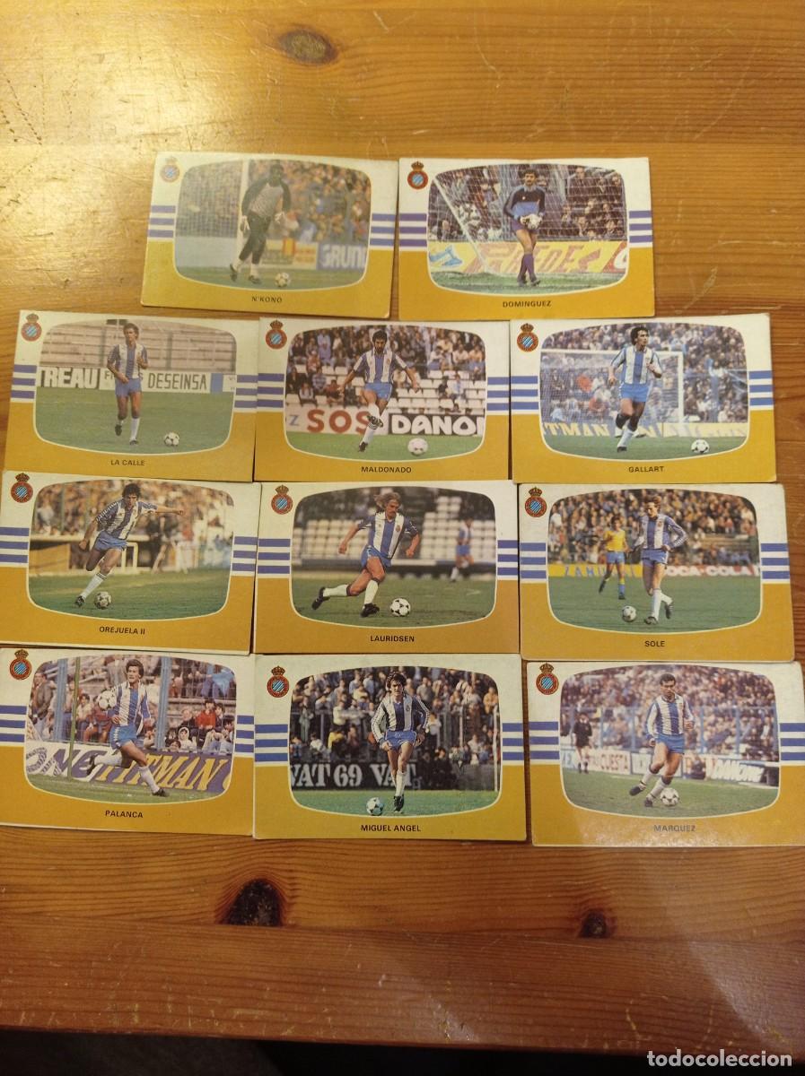 Cromos de F&uacute;tbol: 11 cromos Espa&ntilde;ol Cromos Cano f&uacute;tbol 1984 1985 84 85. Nunca pegados.