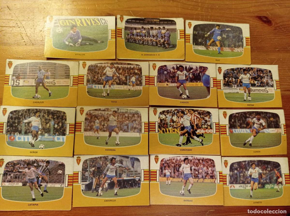 Cromos de F&uacute;tbol: 15 cromos Zaragoza Cromos Cano f&uacute;tbol 1984 1985 84 85. Nunca pegados.