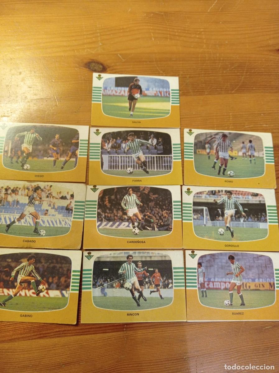 Cromos de F&uacute;tbol: 10 cromos Betis Cromos Cano f&uacute;tbol 1984 1985 84 85. Nunca pegados.